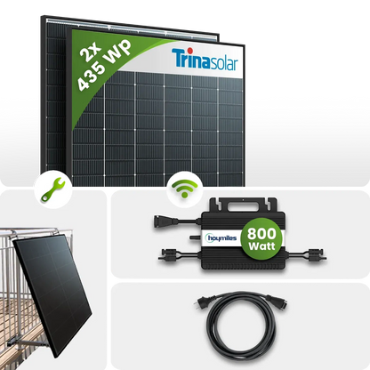 Tepto Balkonkraftwerk 870Wp (Bifazial)