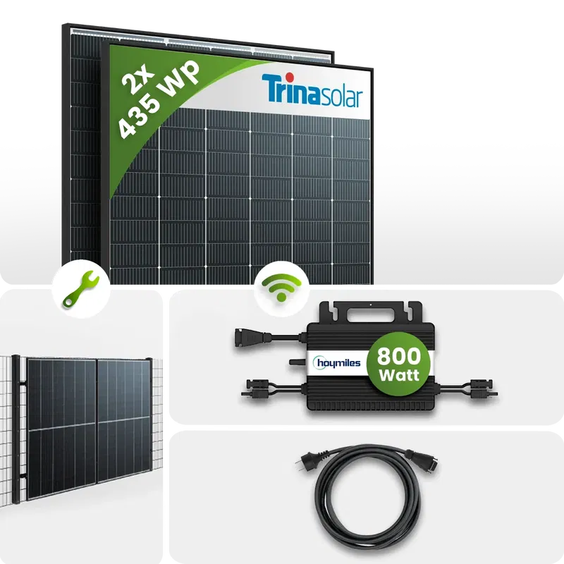 Tepto Balkonkraftwerk 870Wp (Bifazial)
