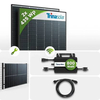 Tepto Balkonkraftwerk 870Wp (Bifazial)