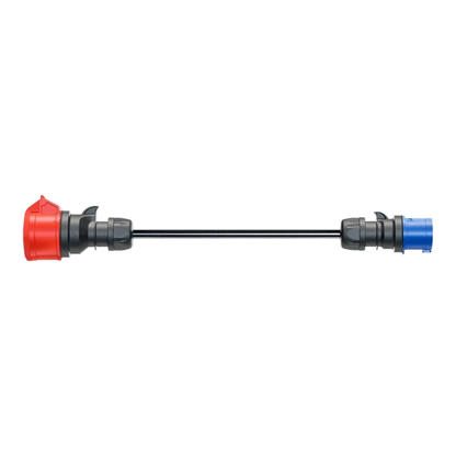 go-e adapter for Gemini flex 22 kW, CEE red three-phase 32A > CEE blue 16A