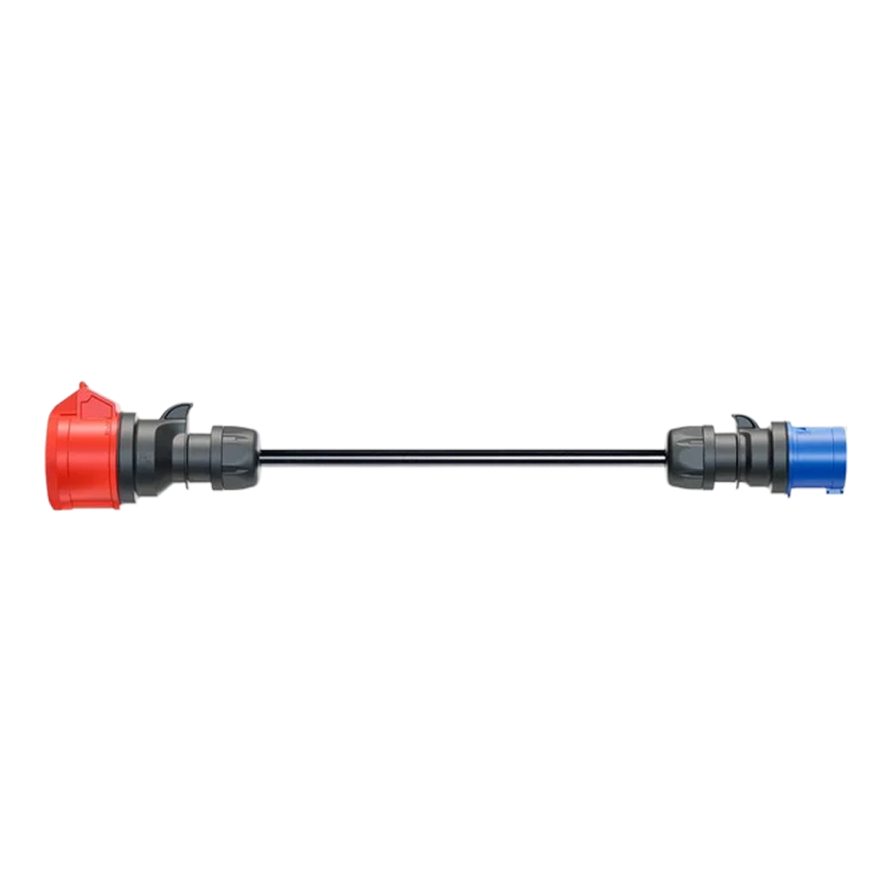 go-e adapter for Gemini flex 11 kW, CEE red three-phase 16A > CEE blue 16A