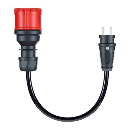 go-e Adapter für Gemini flex 22 kW, CEE rot Drehstrom 32A > Haushaltssteckdose