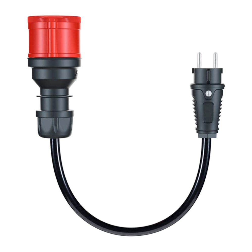 go-e Adapter für Gemini flex 11 kW, CEE rot Drehstrom 16A > Haushaltssteckdose